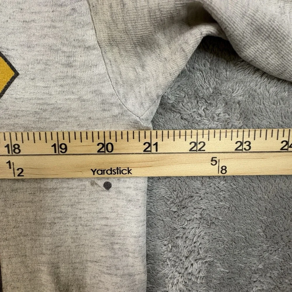 VTG TNT Men's L Gray 1991 Pittsburgh Pirates MLB Champions Distressed Stained T